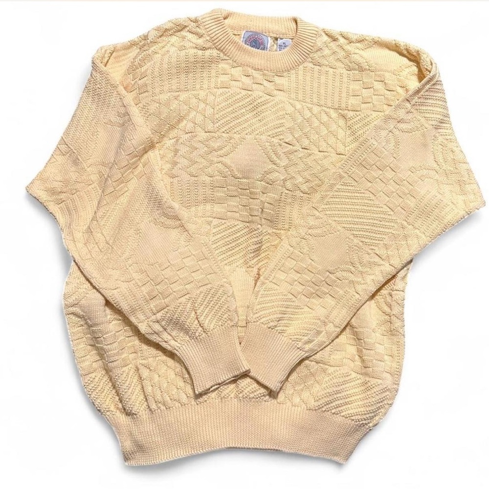 VTG Cape Isle Knitter Texture XL Sweater